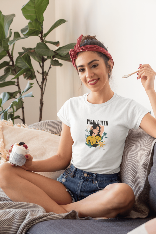 tricou vegan queen femei tricou vegan queen femei