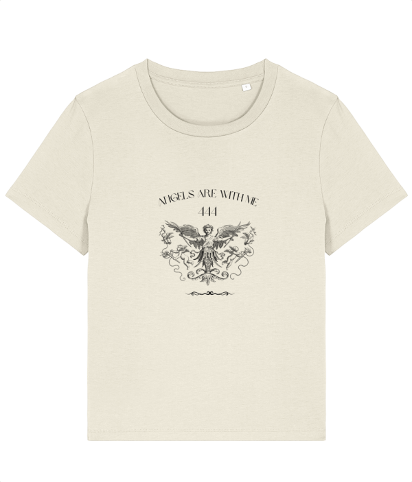 Tricou „Angels Are With Me 444” – Divina Protecție - 100% Bumbac Organic