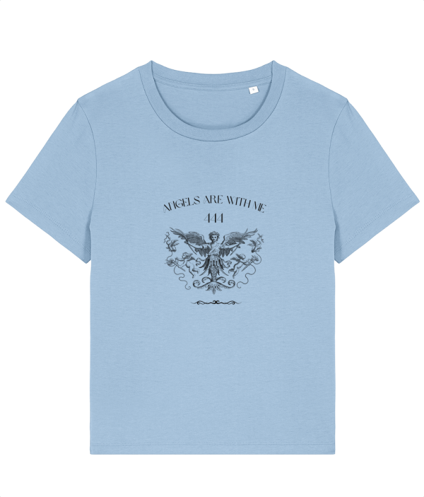 Tricou „Angels Are With Me 444” – Divina Protecție - 100% Bumbac Organic