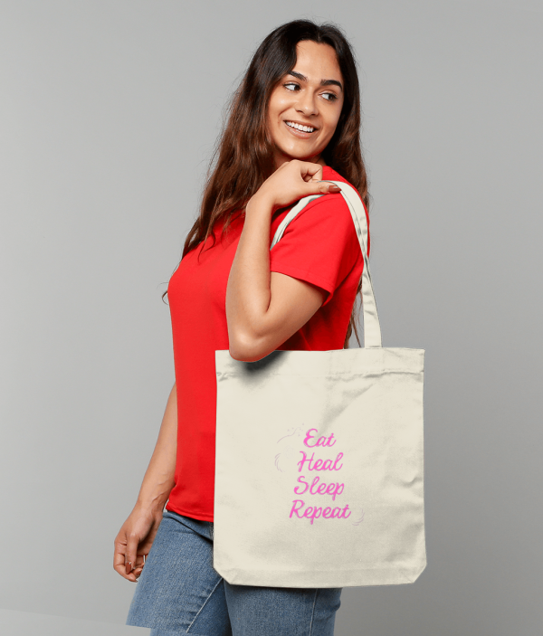 Tote Bag „Eat Heal Sleep Repeat” - Rutina ta de bine, mereu cu tine