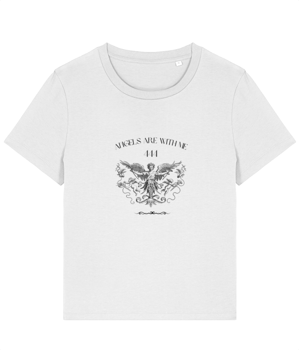 Tricou „Angels Are With Me 444” – Divina Protecție - 100% Bumbac Organic